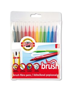 KOH Brush sivellinhuopakynälajitelma 12, poispeseytyvä, muovikotelo, piirtojälki 1-3mm