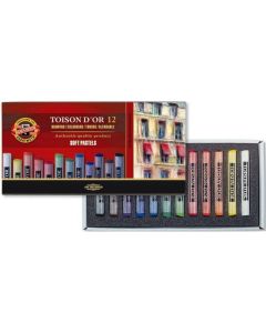KOH Toison Artist 12 kuivapastelliliitu, pyöreä, kartonkirasia