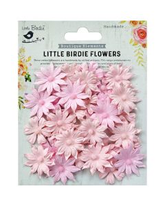 L.Birdie paperikukat Valerie, 32kpl pinkki, helmiökeskiö, käsintehty