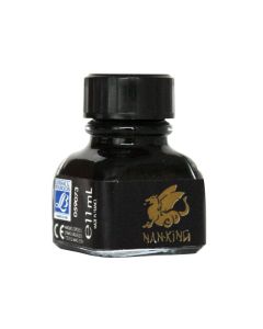 LB Nan King Indian Ink Black 14ml permanent, muste arkistokelpoinen