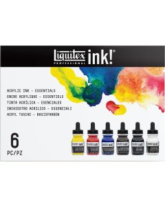 Liquitex Acrylic Ink Set 6x30ml Classic, Akryylimustesetti