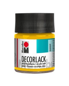 Marabu Askarteluväri glossy 50ml 021 Medium yellow, Keskikeltainen