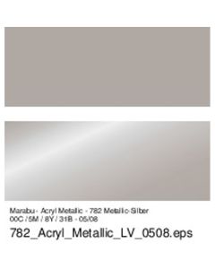 Marabu Posliini-lasitussi 1-2mm 082 Silver, hopea