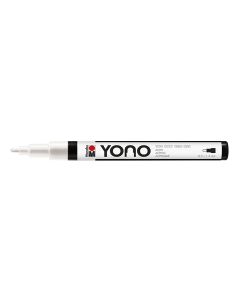 Marabu YONO Marker 0,5-1,5mm 070 white, akryylimaalitussi, pyöreä kärki