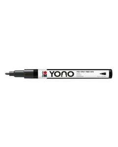 Marabu YONO Marker 0,5-1,5mm 073 black, akryylimaalitussi, pyöreä kärki