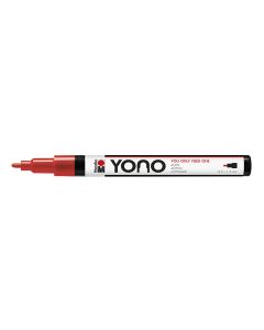 Marabu YONO Marker 0,5-1,5mm 125 cherry, akryylimaalitussi, pyöreä kärki