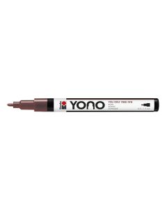 Marabu YONO Marker 0,5-1,5mm 285 brown, akryylimaalitussi, pyöreä kärki