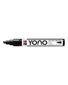 Marabu YONO Marker 0,5-5mm 073 black, akryylimaalitussi, viisto kärki
