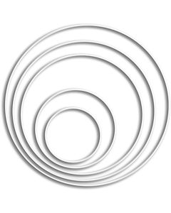 MEYCO Metallirengas 20cm valkoinen