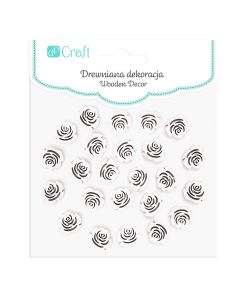 P. DPC Puiset valkoiset ruusut 24kpl 2cm