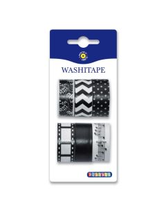 PLAYBOX Washiteippi 6kpl 15mmx5m mus-val laj