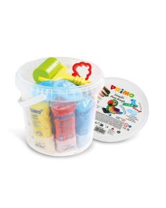 PRIMO muovailumassasanko 10x100g kaulin ja 14 muot, Erityisen pehmeä, kovettuu