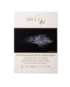 P. SMLT Pro Musta synteettinen lehtiö 155g A4 (10)
