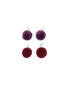 RICO Korutarvike pompons mini 4 kpl liilat