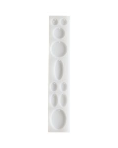 RICO silikonimuotti pyöreät riipukset 4x21,5 cm ha, epoksihartsi resin