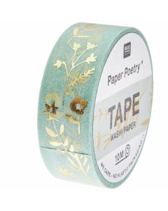 RICO washiteippi 1,5 cmx10 metriä kukat mint