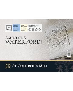 SCM Saunders lehtiö 31x23cm (20L4) PK Cold Pressed, 100% Cotton Natural White