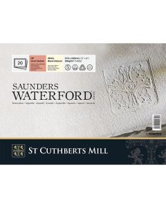 SCM Saunders lehtiö 31x23cm (20L4) S HotPressed, 100% Cotton Natural White