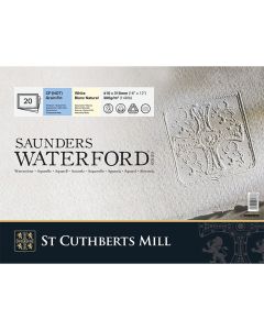 SCM Saunders lehtiö 41x31cm (20L4) PK Cold Pressed, 100% Cotton Natural White