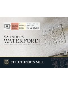 SCM Saunders lehtiö 41x31cm (20L4) S HotPressed, 100% Cotton Natural White