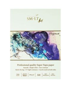 SMLT PRO Yupo-paperilehtiö 200g A4 (10), Repeytymätön, UV-suojattu