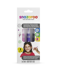 Snazaroo Brush Pens Fantasy, pink, purple, silver