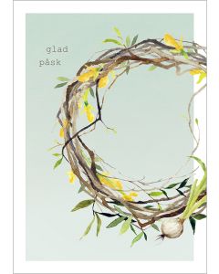 Postikortti Henna Adel - Kranssi, Glad påsk