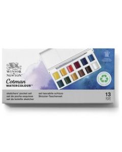 WN Cotman Pocket Sketchers Box 12 x 1/2 nappia, akvarellilajitelma