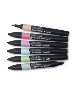 WN Promarker Brush Pastel tones 6, sivellintussilajitelma