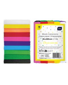 Kreppipaperi Interdruk - värilajitelma Classic 10 kpl