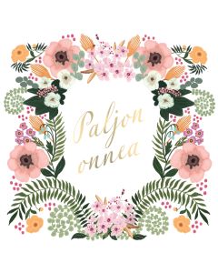 2-osainen neliökortti Johanna Ilander - Paljon onnea