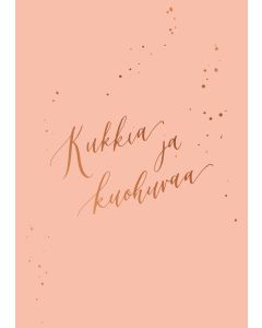 Postikortti Kalligrafiastudio - Kukkia ja kuohuvaa