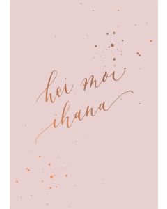 Postikortti Kalligrafiastudio - Hei moi ihana