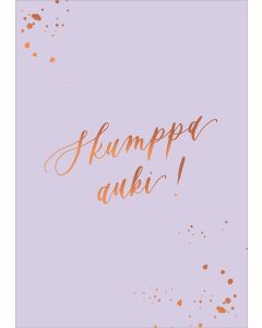 Postikortti Kalligrafiastudio - Skumppa auki