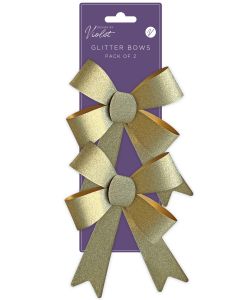 Lahjarusetti Partisan - Gold glitter 2 kpl