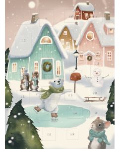 Joulukalenteri A4 Henna Adel - Joulukylä