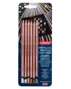 Derwent Metallic 6 kynää blister