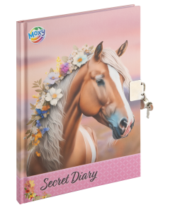 HORSE Päiväkirja A5 60 sivua lukolla