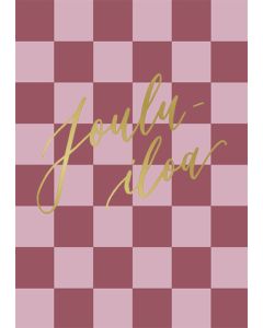 2-osainen joulukortti Kalligrafiastudio - Jouluiloa