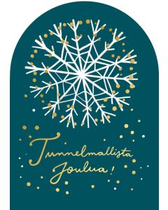 2-osainen joulukortti Putinki Letters - Lumihiutale, Tunnelmallista joulua!