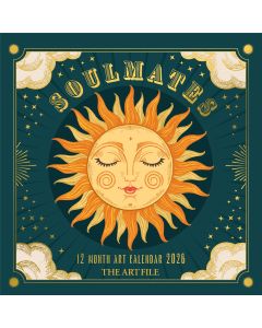 Seinäkalenteri 30x30cm The Art File - Soulmates 2026