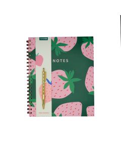 Muistikirjasetti A4 kierre Art Cool - Mansikkakesä