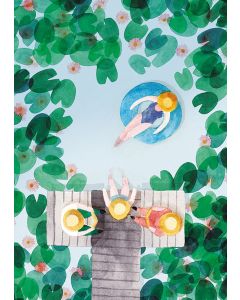 Postikortti Polka Paper - Laiturilla