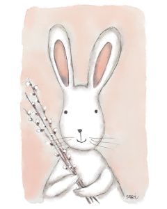 Postikortti Sari's Artwork - Pupu ja pajunkissat