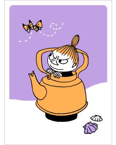 2-osainen kohopainokortti Muumi - Pikku Myy pannussa