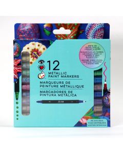 Akryylitussit kaksipäinen 12 kpl iHeart Metallic sävyt