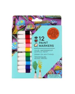 Akryylitussit 12 kpl iHeart perussävyt