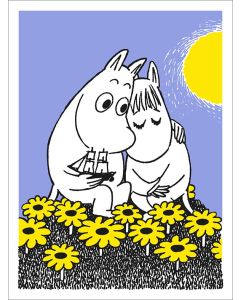 2-osainen kohopainokortti Muumi - Halaus