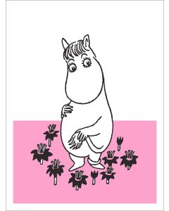 2-osainen kohopainokortti Muumi - Niiskuneiti