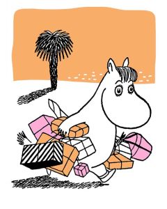 2-osainen kohopainokortti Muumi - Lahjapaketit